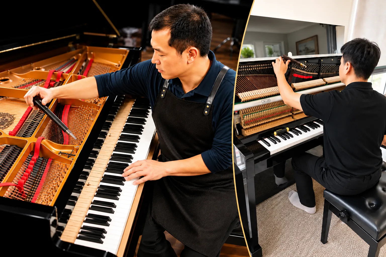 Bảo Dưỡng Và Lên Dây Đàn Piano Cơ
